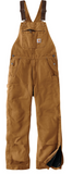 Carhartt Quilt Lined Duck Bib Overall