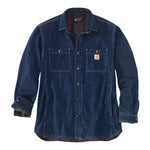 Carhartt Denim Snap Front Shirt Jacket