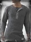 Stanfields Mens Long Sleeve Henley