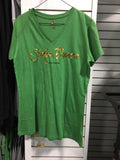 John Deere Ladies Sequins Script T-Shirt