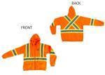 Ganka Fleece Hooded Jacket w/Stripe