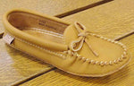 Laurentian L Cork Moose Hide Moccassin