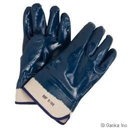 Ganka Mens Nitrile Rubberized Cuff Glove