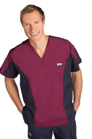 Mobb Men's Two Tone Scrub Top