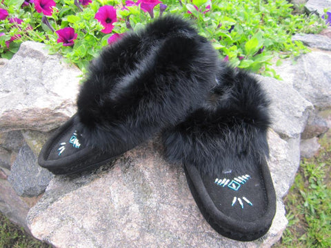 Laurentian Ladies Fur Lined Moccassin