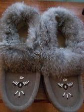 Laurentian Ladies Fur Trimmed Moccassin
