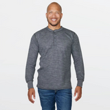 Stanfields Mens LS 2 Layer Henley Top