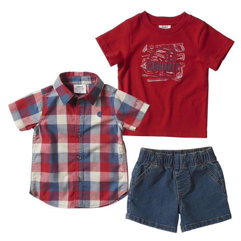 Carhartt Infant Shirt, Tee & Short Set