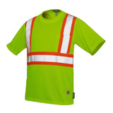 WorkKing HiVis T-Shirt w/Striping Pocket