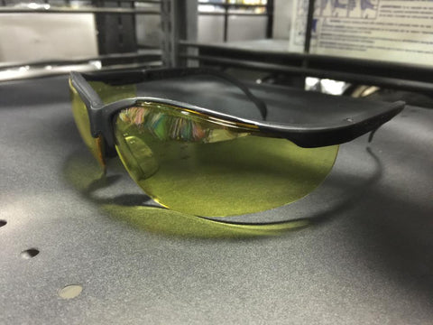 Venture II Black Frame Amber Lens