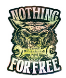 RR Nothing For Free Holographic Sticker