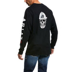 Ariat Mens FR Roughneck Skull Logo Shirt