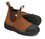 Blundstone 169 - Work & Safety Boot Rubber Toe Cap Crazy Horse Brown