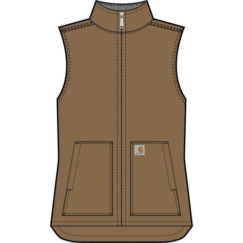 Carhartt Youth Canvas Sherpa Lined Vest